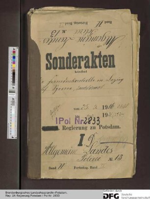 Fremdenkontrolle wegen Spione und Landesverrats
