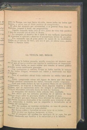 La vuelta del héroe.