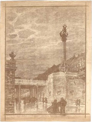 Fischer, Theodor; Köln; Rheinbrücke - Perspektive
