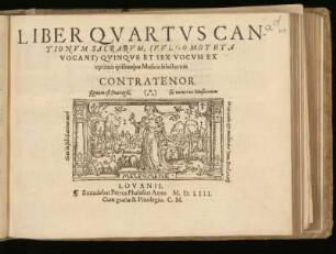 Liber quartus cantionum sacrarum ... quinque et sex vocum. Contratenor