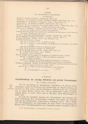 4. Kapitel. Geschäftshäuser für sonstige öffentliche und private Verwaltungen.