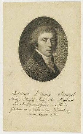 Bildnis des Christian Ludewig Stengel