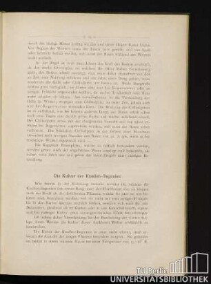 Die Kultur der Knollen-Begonien.