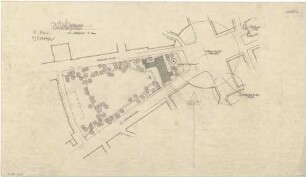 Gsaenger, Gustav; München, Sendlinger Tor Platz; Ev. Kirche St. Matthäus - Wettbewerbsplan (Lageplan)
