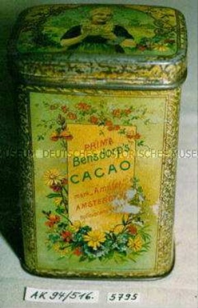 Blechdose für "PRIMA Bensdorp's CACAO merk 'Amstel' AMSTERDAM"