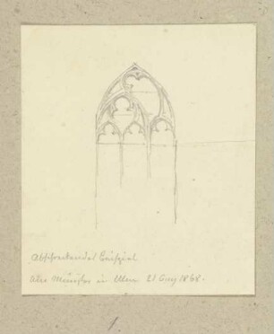 Maßwerkfenster am Ulmer Münster