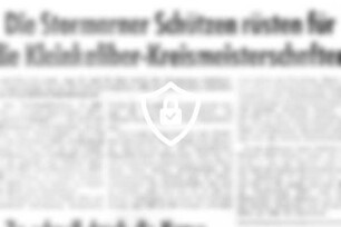 Die Stormarner Schützen rüsten für die Kleinkaliber-Kreismeisterschaften
