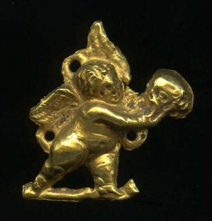Schatzfund von Palaiokastron – Applik in Form eines Eros mit Maison-Maske