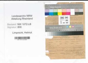 Entnazifizierung Helmut Limprecht , geb. 01.09.1912 (Landwirt)
