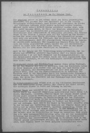 Fornsbach: Inspektionsbericht 1948