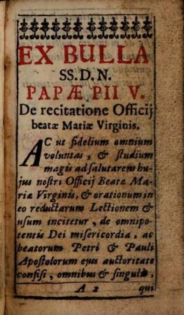 Officium B. V. Mariae