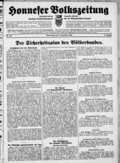 Honnefer Volkszeitung. 1889-1978