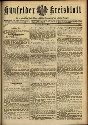 Ausgabe vom Samstag, den 16. März 1912.
