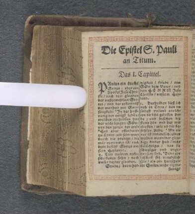 Die Epistel S. Pauli an Titum.