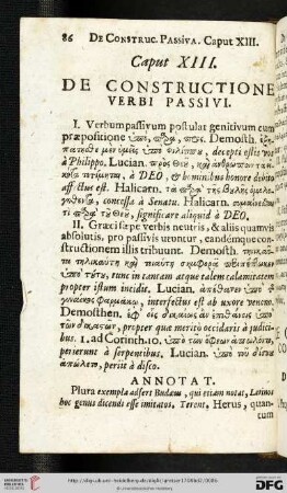 Caput XIII: De constructione verbi passivi