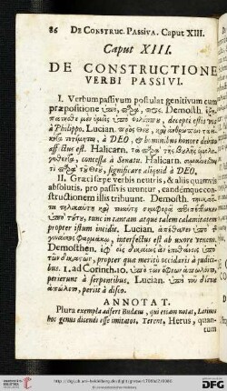 Caput XIII: De constructione verbi passivi