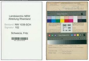Entnazifizierung Fritz Schwarze , geb. 15.08.1905 (Studienrat)