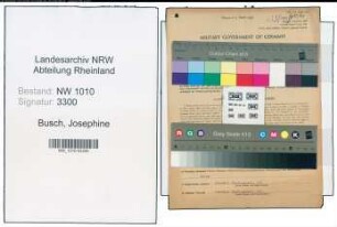 Entnazifizierung Josephine Busch , geb. 14.06.1892 (Naeherin)