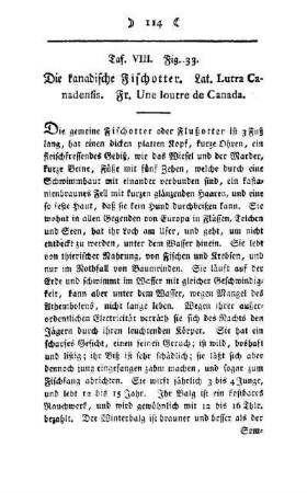 ¬Die¬ kanadische Fischotter : Taf. VIII, Fig. 33