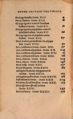 M. T. Ciceronis Orationum volumina tria, 2