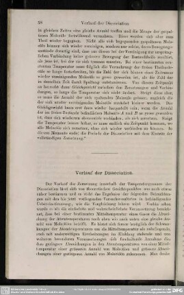 Verlauf der Dissociation