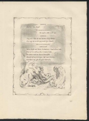 Mephistopheles zwischen den Sphinxen