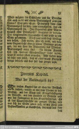 Zweytes Kapitel. Was der Nationalgeist sey?