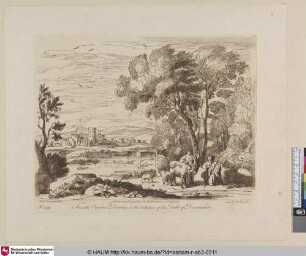[Landschaft mit Juno und Argus.]