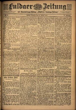 Ausgabe vom Dienstag, den 30. Januar 1900.