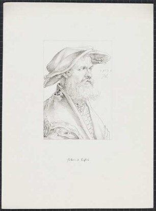 Icones Professorum Marpurgensium — Bildnis des Helius Eobanus Hessus (1488-1540)