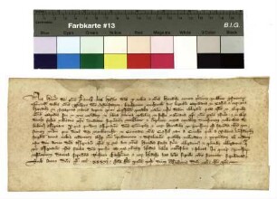 Schuldverschreibung des Landgrafen Heinrich für Werner Seidenschwanz