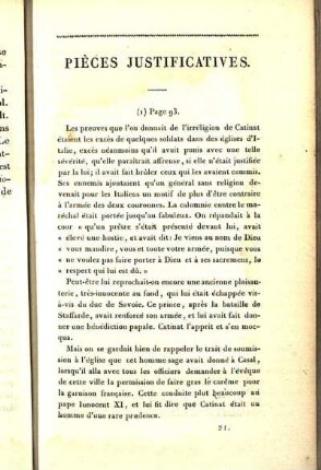 PIèces Justificatives.