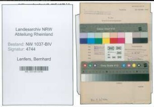 Entnazifizierung Bernhard Lenfers , geb. 12.10.1901 (Amtsbaumeister)