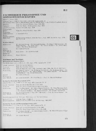 Fachbereich Philosophie und Sozialwissenschaften