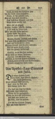 Am Apostel-Tage Simonis und Judä