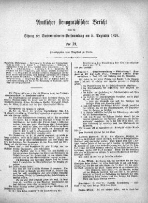 No. 39, 5. Dezember 1876