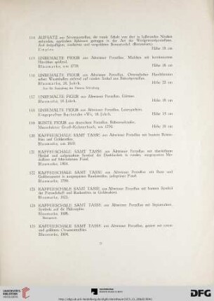 Antiquitäten (Nr. 114-135)
