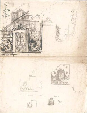 Hildebrand, Adolf von; München; Figürliches, Buchillustrationen, Schachfiguren und Buchdeckel - Figürliches (Details)