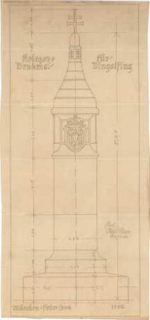 Pfann, Paul; Dingolfing; Kriegerdenkmal - Ansicht