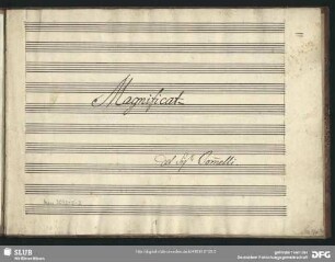 Magnificat - Mus.3032-E-2 : V (4), Coro, orch - g; HocJ H2.8