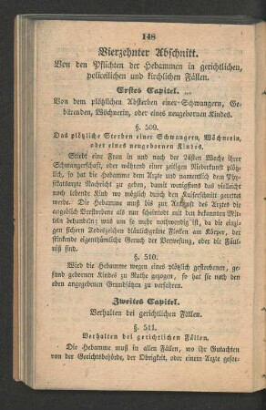 Erstes Capitel. Von dem plötzlichen Absterben einer Schwangern, ...