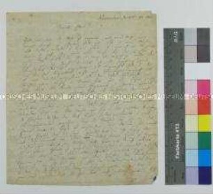 Brief des Peter Daniel Hauschild an seine Eltern; Weiskirchen, 30. November 1813
