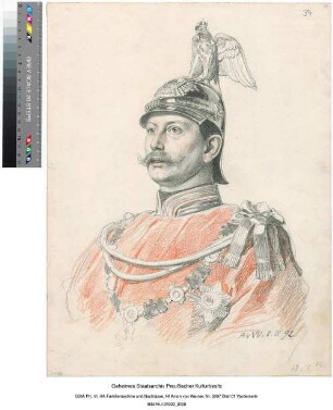 Studie zu"1. Reichstagseröffnung durch Kaiser Wilhelm II.", Kaiser Wilhelm II.