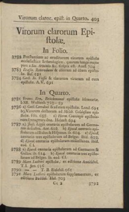 Virorum clarorum Epistolae