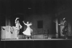 Szenenbilder aus dem Ballett " Aschenbrödel " von S. Prokofjew, Staatsoper 1952