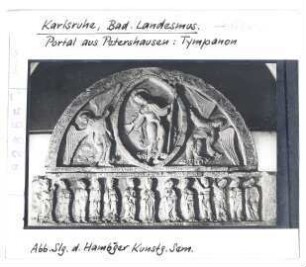 Karlsruhe, Badisches Landesmuseum: Portal aus Petershausen, Tympanon