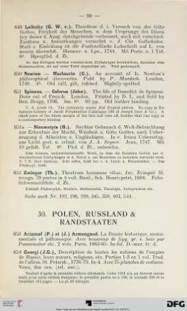 30. Polen, Russland & Randstaaten (Nr. 653-663)