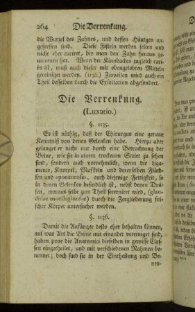 Die Verrenkung. (Luxatio.)