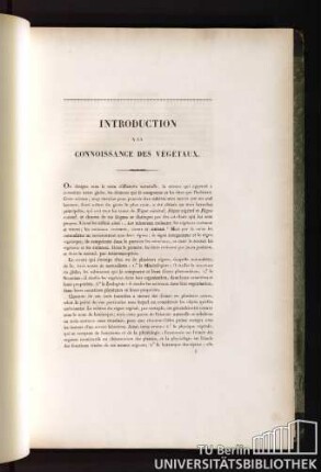 Introduction a la connoissance des végétaux.