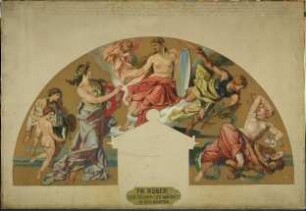 Triumph der Wahrheit. Entwurf für ein Mosaik der Düsseldorfer Kunsthalle